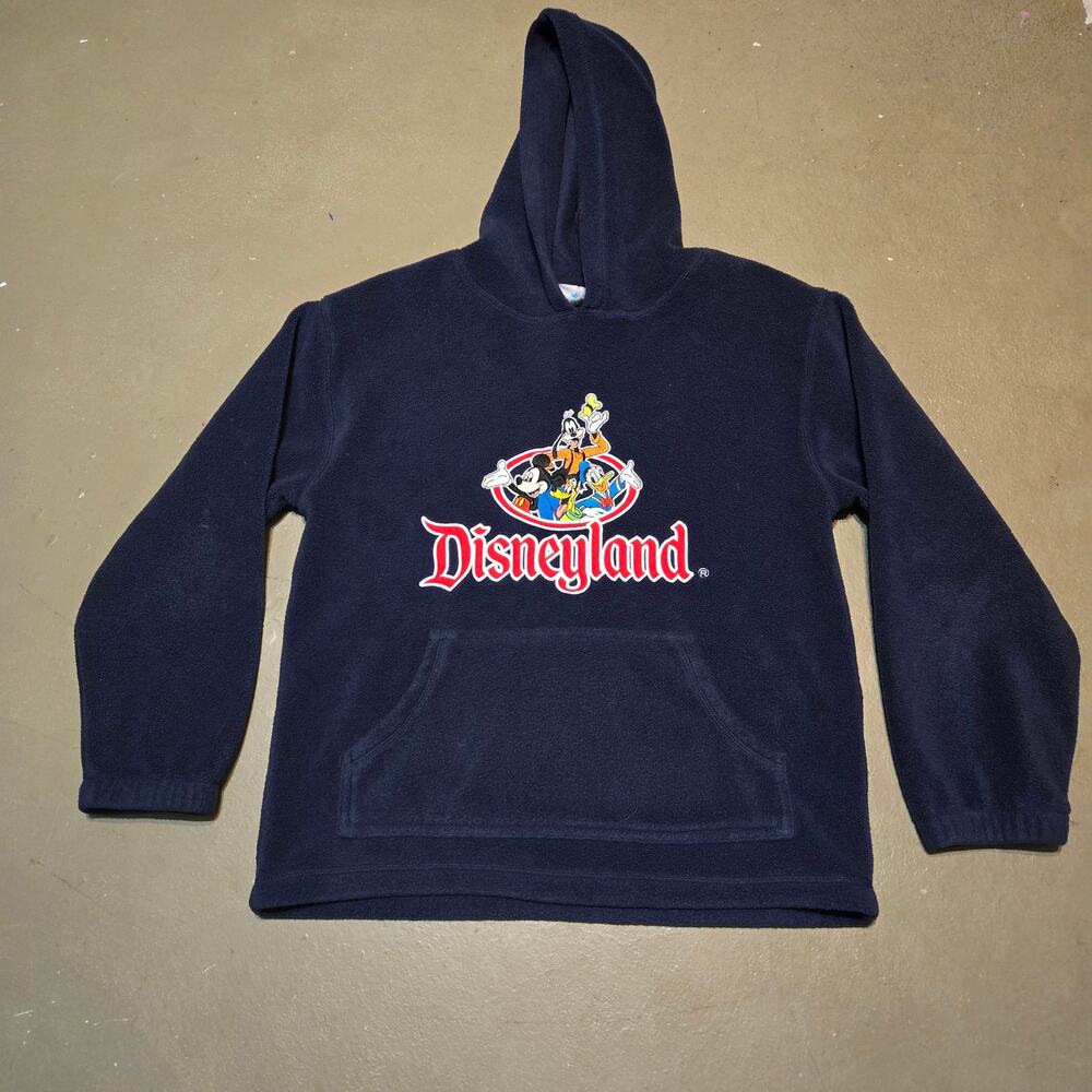 Vintage Disneyland Resort Embroidered Polar Fleece Hoodie Youth Size Large‎